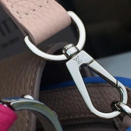 Replica Louis Vuitton Blue Pink Capucines BB