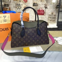 Replica Louis Vuitton Brown Monogram Pink Tuileries Handbag