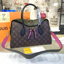 Replica Louis Vuitton Brown Monogram Pink Tuileries Handbag