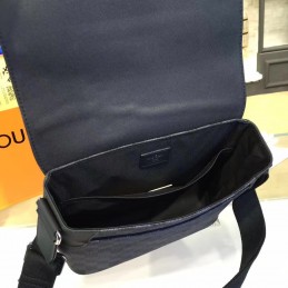 Replica Louis Vuitton Black Damier Graphite Black Trim District PM