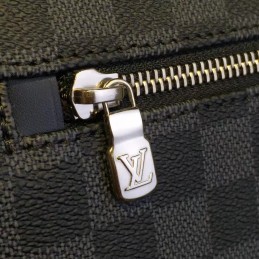 Replica Louis Vuitton Black Damier Graphite District MM