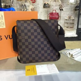 Replica Louis Vuitton Brown Damier Ebene Brooklyn PM
