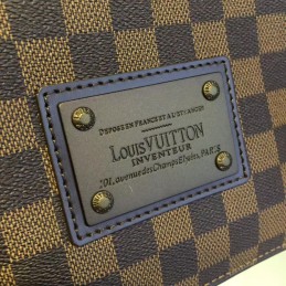 Replica Louis Vuitton Brown Damier Ebene Brooklyn PM