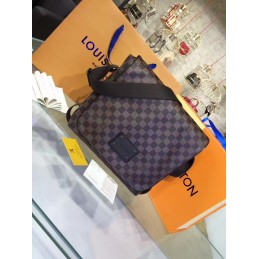 Replica Louis Vuitton Brown Damier Ebene Rounded Brooklyn MM