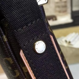Replica Louis Vuitton Brown Monogram Black Trim Trotteur Beaubourg Messenger