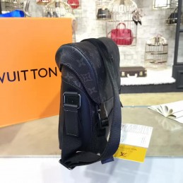 Replica Louis Vuitton Black Monogram Eclipse Front Flap Messenger PM Voyager