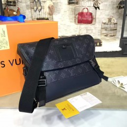 Replica Louis Vuitton Black Monogram Eclipse Front Flap Messenger PM Voyager