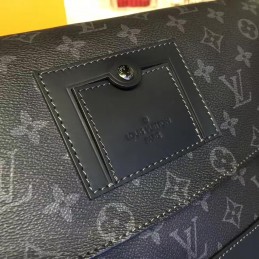 Replica Louis Vuitton Black Monogram Eclipse Front Flap Messenger PM Voyager