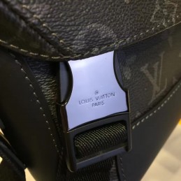 Replica Louis Vuitton Black Monogram Eclipse Front Flap Messenger PM Voyager