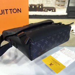 Replica Louis Vuitton Black Monogram Eclipse Front Flap Messenger PM Voyager