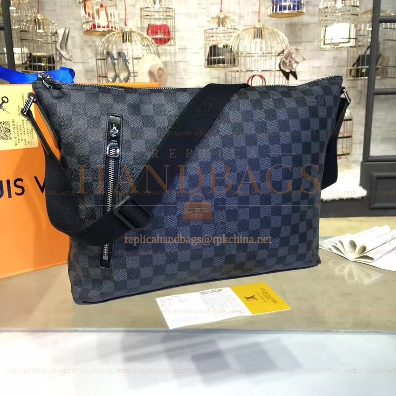 Replica Louis Vuitton Black Damier Graphite Mick MM