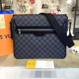 Replica Louis Vuitton Black Damier Graphite Messenger MM