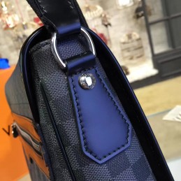 Replica Louis Vuitton Black Damier Graphite Messenger MM