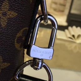 Replica Louis Vuitton Brown Monogram Black Trim Porte Documents Jour PM