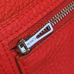 Replica Hermes Red Bearn Compact Wallet