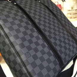 Replica Louis Vuitton Black Damier Graphite Tadao Tote