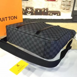 Replica Louis Vuitton Black Damier Graphite Tadao Tote