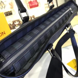 Replica Louis Vuitton Black Damier Graphite Tadao Tote