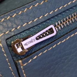 Replica Hermes Blue Bearn Compact Wallet