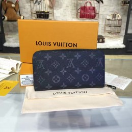 Replica Louis Vuitton Black Monogram Eclipse Zippy Organizer Wallet