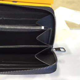 Replica Louis Vuitton Black Monogram Eclipse Zippy Organizer Wallet