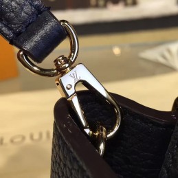 Replica Louis Vuitton Navy Blue Chain Capucines Mini