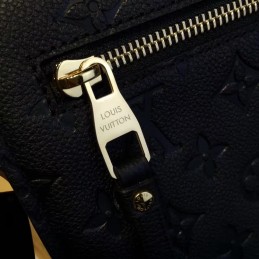 Replica Louis Vuitton Navy Blue Embossed Monogram Metis Pochette