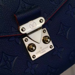 Replica Louis Vuitton Royal Blue Embossed Monogram Metis Pochette