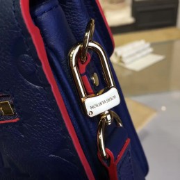 Replica Louis Vuitton Royal Blue Embossed Monogram Metis Pochette