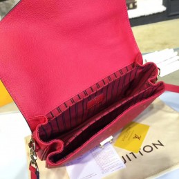 Replica Louis Vuitton Red Embossed Monogram Metis Pochette