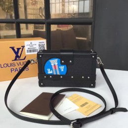 Replica Louis Vuitton Black Travel Patch Petite Malle