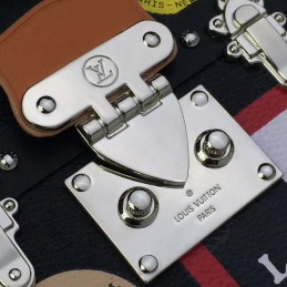 Replica Louis Vuitton Black Travel Patch Petite Malle
