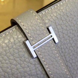Replica Hermes Light Blue Bearn Compact Wallet
