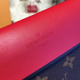 Replica Louis Vuitton Brown Monogram Bright Pink Tuileries Pochette