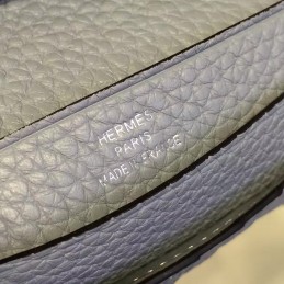 Replica Hermes Light Blue Bearn Compact Wallet