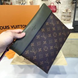 Replica Louis Vuitton Brown Monogram Green Tuileries Pochette