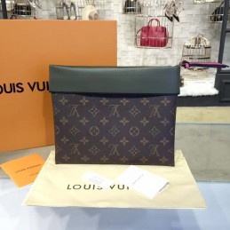 Replica Louis Vuitton Brown Monogram Green Tuileries Pochette
