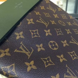 Replica Louis Vuitton Brown Monogram Green Tuileries Pochette