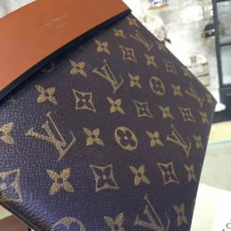 Replica Louis Vuitton Brown Monogram Burgundy Tuileries Pochette