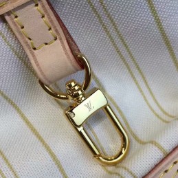 Replica Louis Vuitton White Damier Azur Beige Interior Neverfull GM