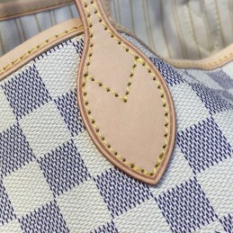 Replica Louis Vuitton White Damier Azur Beige Interior Neverfull GM