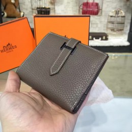 Replica Hermes Gray Bearn Compact Wallet