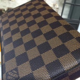 Replica Louis Vuitton Brown Damier Ebene Chain Felicie Pochette