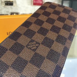 Replica Louis Vuitton Dark Brown Damier Ebene Brazza Wallet