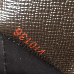 Replica Louis Vuitton Dark Brown Damier Ebene Brazza Wallet
