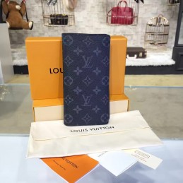 Replica Louis Vuitton Black Monogram Eclipse Brazza Wallet