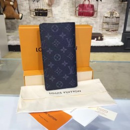 Replica Louis Vuitton Black Monogram Eclipse Brazza Wallet
