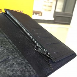 Replica Louis Vuitton Black Monogram Eclipse Brazza Wallet
