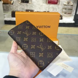 Replica Louis Vuitton Dark Brown Monogram Brazza Wallet
