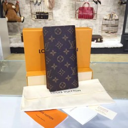 Replica Louis Vuitton Dark Brown Monogram Brazza Wallet